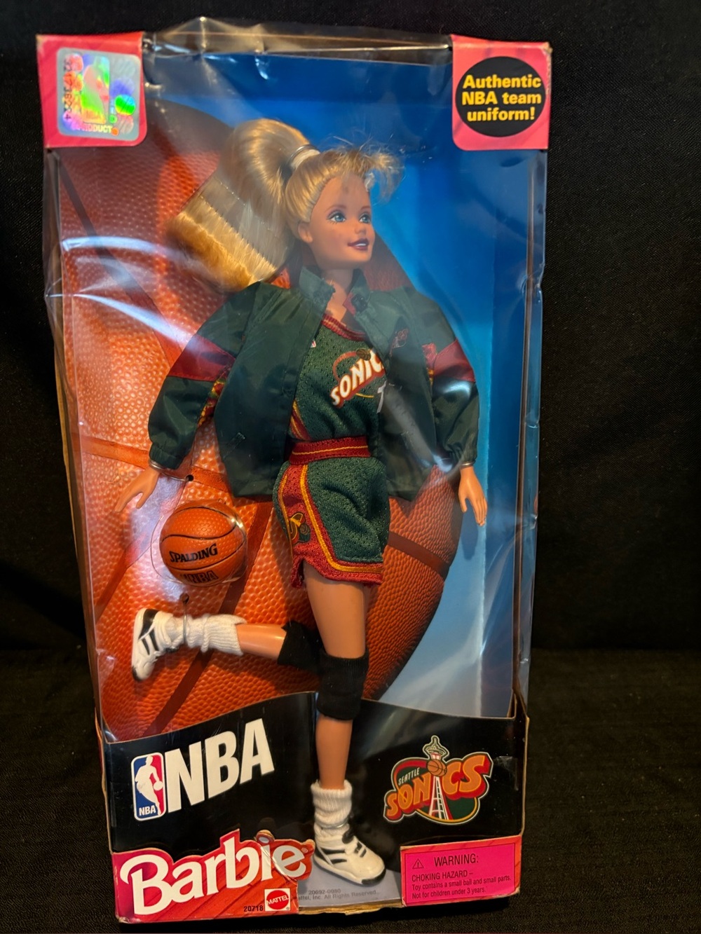 Barbie Doll Seattle Sonics Basketball 1998 Mattel # 20718 Box Dented See Photos - Picture 1 of 9
